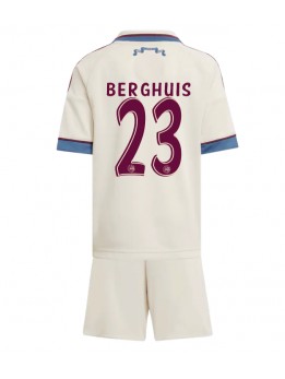 Billige Ajax Steven Berghuis #23 Tredjedraktsett Barn 2025-26 Kortermet (+ Korte bukser)